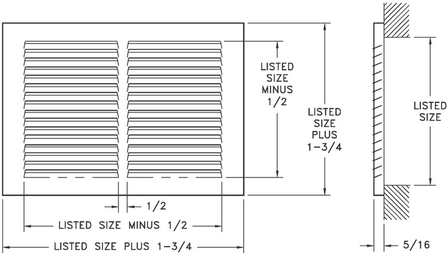 Grille Size Cfm Chart